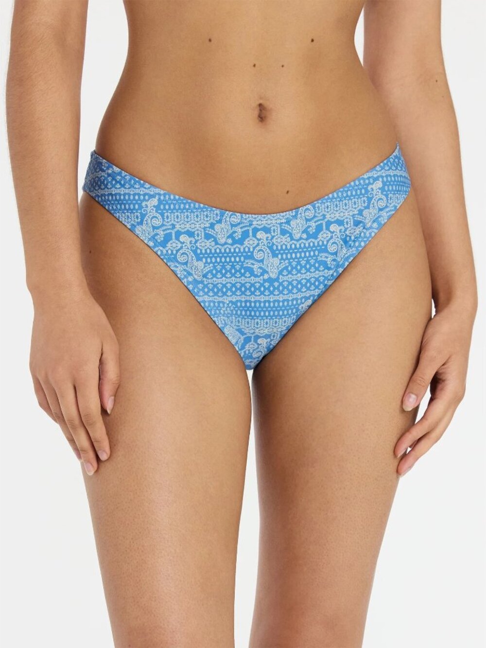 No Boundaries Paisley High-Leg Bikini Bottoms, Women's XXL(20)